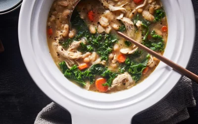 Slow-Cooker Chicken & White Bean Stew