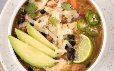 Chicken Quinoa Soup in the Slow Cooker