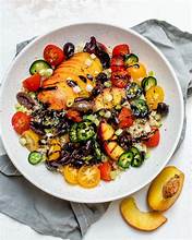 Grilled Peach Quinoa Salad